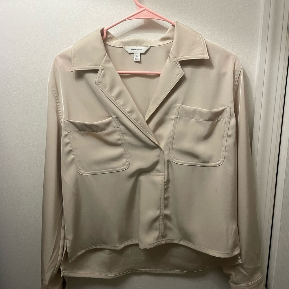 Banana Republic Light Beige Blouse